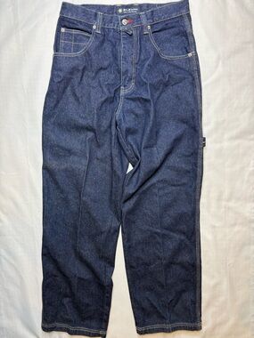 Relaxed Fit Men's Dark Blue Jeans - Casual Everyday Denim